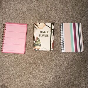Budget Planner Plus Two Additional Blank Notebooks